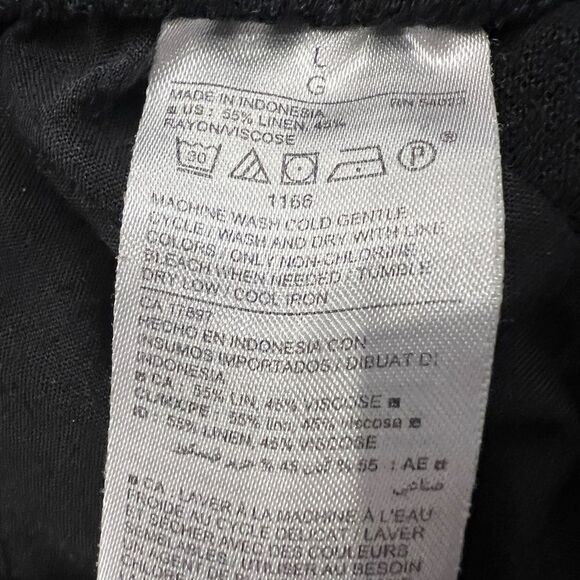 EUC Old Navy Black Linen Blend Shorts Women’s Size Large - Picture 6 of 7